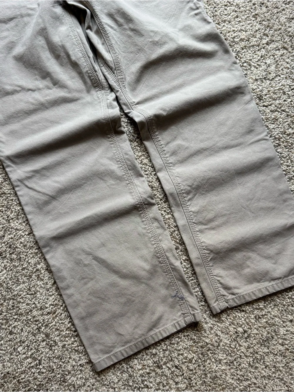 The North Face Mens 34 Regular Pants Beige Cotton Blend Straight Outdoor Hiking